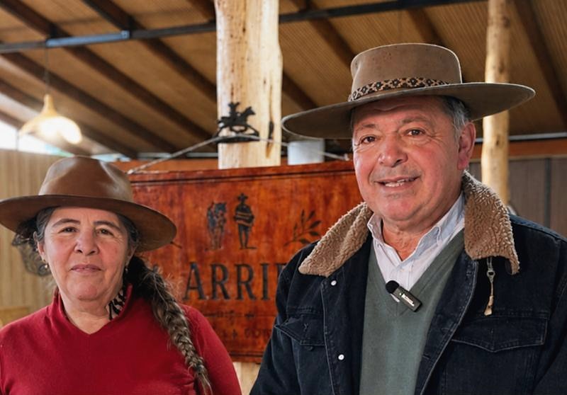 Mónica y Dionisio en El Arriero, Sabores de Cordillera